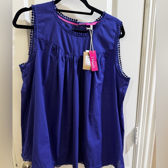 Joules Tops - Joules Royal Blue Sleeveless Blouse